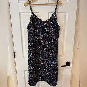 Sanctuary Black Floral Midi Dress NWT Size XL